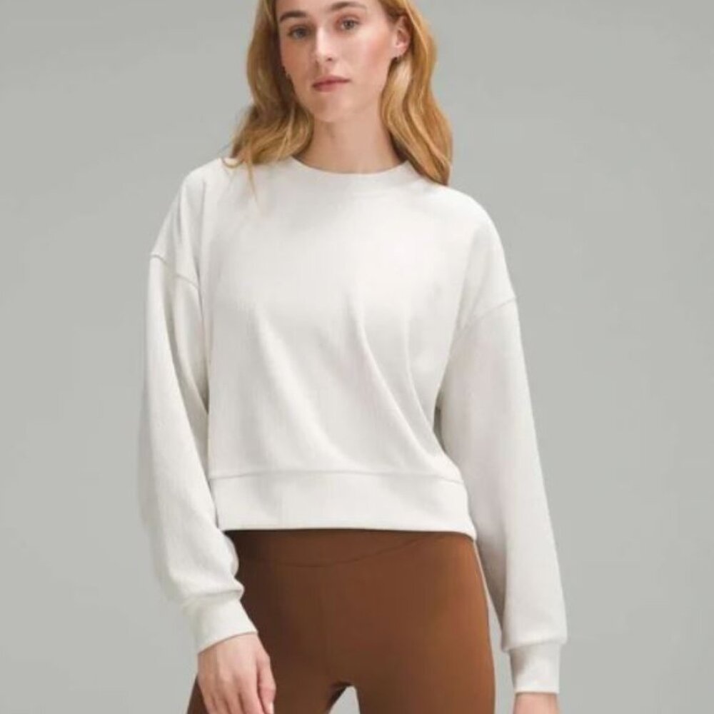 Lululemon Ribbed Softstreme Perfectly Oversized Cropped Crew Size: 12